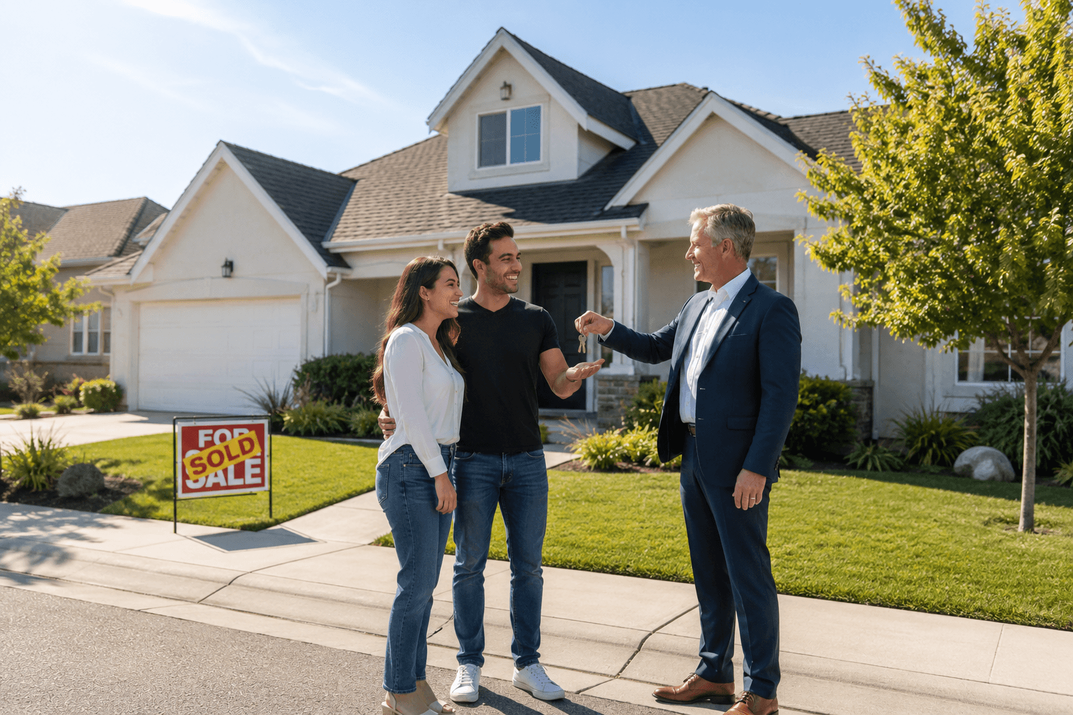 A real estate business owner at work